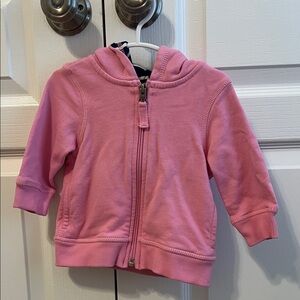 Hanna Andersson Pink Kids Zip-Up Hoodie